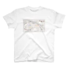 ねこてぃぶのチェック柄 Regular Fit T-Shirt