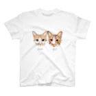 みきぞーん｜保護猫 ミッキー画伯と肉球とおともだちのram&rui スタンダードTシャツ