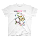 Minami NanamiのGOD LOVES YOU Regular Fit T-Shirt