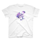 Kanji(感じ)るartの漢字アート(蝶)夜桜🌸 Regular Fit T-Shirt