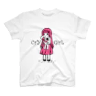 aocollectionの涙少女(桃) スタンダードTシャツ