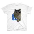 猫のいる暮らしのさかなに食われたねこTシャツ Regular Fit T-Shirt
