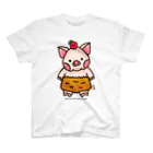 a-bow's workshop(あーぼぅズ ワークショップ)のとんかつ ぶーちゃん スタンダードTシャツ