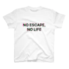 謎はないけど謎解き好きのお店のNO ESCAPE, NO LIFE スタンダードTシャツ