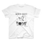 hadaconeko shopのworld peace スタンダードTシャツ