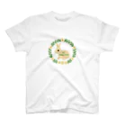 yukichocolatemochiのNo Animal testing うさぎとリース Regular Fit T-Shirt