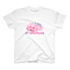 Mrs.Succulentのエケベリアンロゴ（ピンクアイス柄 スタンダードTシャツ