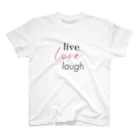 cocono shopの生きよう、愛そう、笑おう-live love laugh- Regular Fit T-Shirt