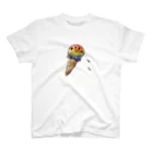 ほうりなつのゆるかわグッズのにじいろ ice cream ♪ スタンダードTシャツ