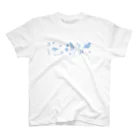 どうぶつYAのaquariumブルー スタンダードTシャツ