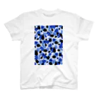 KAAK studioのTooth camo・ブルー スタンダードTシャツ