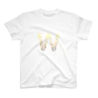 neoacoのAlphabet W -gradation leafs style- Regular Fit T-Shirt