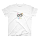 にこねこ【保護猫の保育園】のさくらとつくしTシャツ スタンダードTシャツ