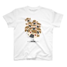 “すずめのおみせ” SUZURI店の集合！ すゞめむすび!! Regular Fit T-Shirt