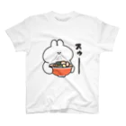 ナポリのSUZURIのラーメンとうさちゃん スタンダードTシャツ