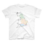 言語系グッズを作ってみるショップのベオウルフ冒頭（古英語地図） Regular Fit T-Shirt