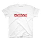 ようぶんFACTORYの赤のボックスロゴ Regular Fit T-Shirt