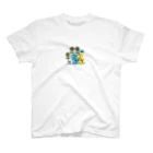 ゆるふわんにゃんのsunflower dog スタンダードTシャツ