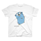 pyon4pyonのBlue Gopher くん スタンダードTシャツ