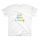 あおいらくだグッズのLive makes a family  Regular Fit T-Shirt