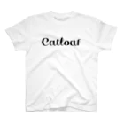 V Voca.のCAT Vocabulary　香箱座り　ブラック スタンダードTシャツ