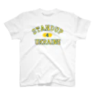 サトオのstandup4ukraine黄色カレッジロゴ風 Regular Fit T-Shirt