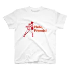 CANNOW WONDERLANDの「Hello, Friends!」ヒーロー Regular Fit T-Shirt