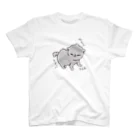 アライグマ製作所（SUZURI)のしぐれちゃんのやんのかステップ文字 Regular Fit T-Shirt