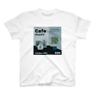 Teal Blue CoffeeのCafe music - Teal Blue Bird - Regular Fit T-Shirt