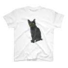 いぶりねっこの黒猫のクロロ スタンダードTシャツ