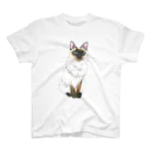 いぶりねっこのシャム猫のウラン Regular Fit T-Shirt