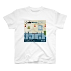 Teal Blue CoffeeのCafe music - Meeting place - Regular Fit T-Shirt