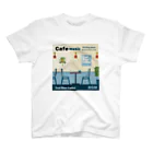 Teal Blue CoffeeのCafe music - Meeting place - Regular Fit T-Shirt