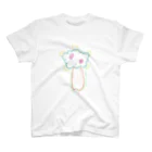 おまめさぼてんのロフォフォラ君サボテン落書き風 スタンダードTシャツ