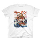 MitsubaPrintsの神奈川沖ラーメンTシャツ スタンダードTシャツ