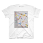 bugs club shopのsea life, fish and shells スタンダードTシャツ