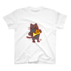 otoshimono-music shopのどや猫楽団・フレンチホルン Regular Fit T-Shirt