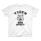 AliviostaのTIGER SPIRIT タイガー アメリカンカレッジ動物 虎 おもしろかわいい Regular Fit T-Shirt