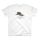 とりみちゃんの野鳥グッズのお店のシロチドリ スタンダードTシャツ