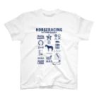 KAWAGOE GRAPHICSのHORSERACING GRAPHICS 紺 スタンダードTシャツ