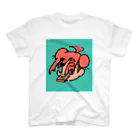 ハピジャム定期の人の店のパンを食べる安藤A子くん・改 スタンダードTシャツ