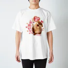 カワウソとフルーツの愛を叫ぶカワウソ（うちの子） スタンダードTシャツ