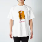 LoveAnimalのくまちゃん in LOVE Regular Fit T-Shirt