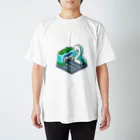 やま・かわ・どうろの【ドット絵】国道2号 スタンダードTシャツ