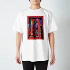 sayahartのgashadokuro RED（tokumiシリーズ） スタンダードTシャツ