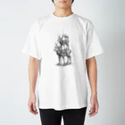 あさぎ9のエゾシカ3段重ね Regular Fit T-Shirt