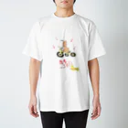 Art studio honeycomb shotのたちコギ（ふらっふぃー）【コーギー、犬、動物】 Regular Fit T-Shirt