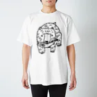 テクテクと。イラスト部のヒグマの子　「キムンカムイ君」1カラー スタンダードTシャツ