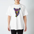 907デザインショップのマレーバク　カラフルフェイス01 Regular Fit T-Shirt