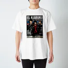 エル・カブキ 公式グッズのエル・カブキ2022「燃えよカミハン」Tシャツ 白　日付あり Regular Fit T-Shirt